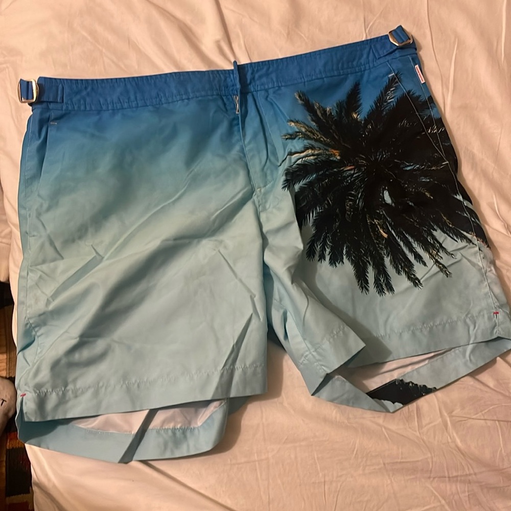 Orlebar brown size 36 palm tree bathing suit